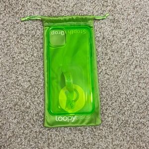 Loopy Case iPhone 11 Pro Max Clear Neon Green